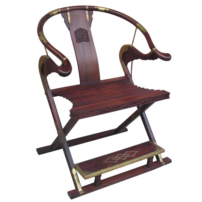 Rosewood Qing folding armchair