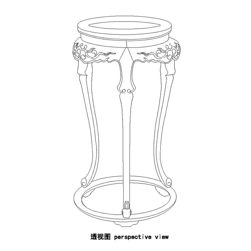 式红木家具香几