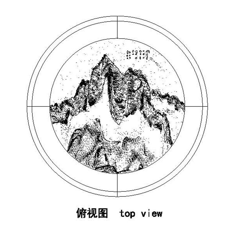 清式大理石面圓桌