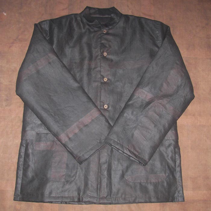 Black silk men winter Tang suit