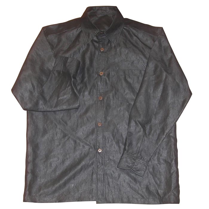 Long sleeve Black silk men shirts