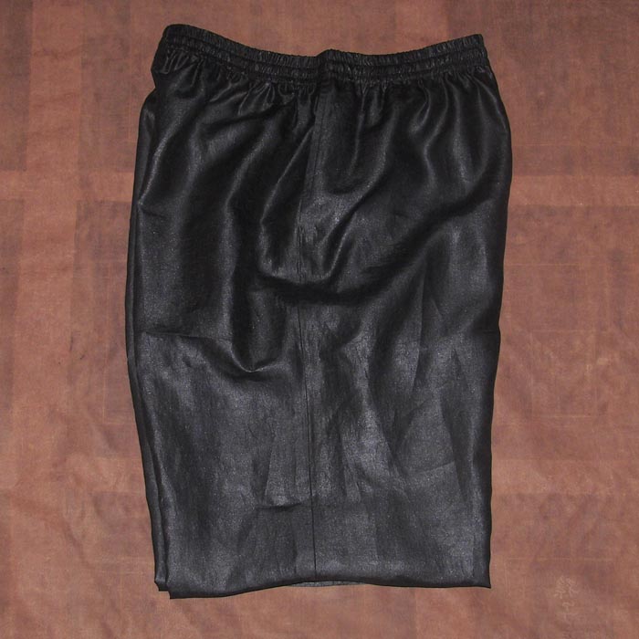 Black silk mens pants