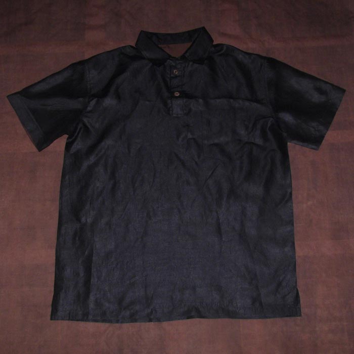 Silk men short sleeve polos