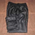 Black silk mens pants