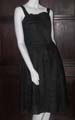 Women Black silk long dresses