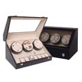 Six watch winders with 8 watch cases